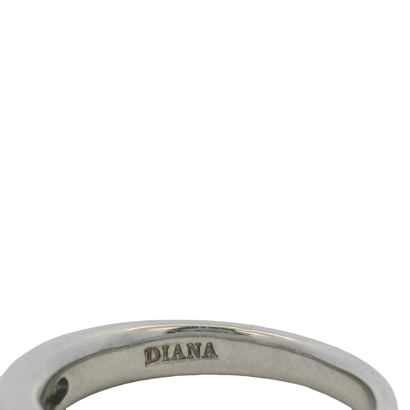 Diana Solid Platinum and 0.54ctw Diamond Half-Eternity Wedding Stackable Band Size 6