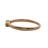SNJ Geometric Stackable Marquise Diamond 14k 585 Rose Gold Band Ring Size 7