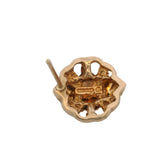 Vintage Solid 10kt Tri-Tone Black Hills Gold Leaf and Vine Stud Earrings