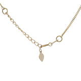 Solid 18kt Yellow Gold Stationed "Love" Heart Diamond Charm Multi-Link Bracelet 7.7"