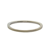 10kt White Gold and Diamond Line Stackable Wedding Band Ring Size 6.5