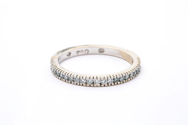 Reversible Stackable Knot Diamond Anniversary Wedding Band Ring Size 6