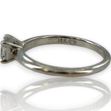 Blue Nile 14kt White Gold 0.50ct Princess Cut Diamond 4-Prong Setting Solitaire Engagement Ring