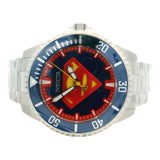RARE Invicta DC 26896 47mm Blue Superman Logo Dial Stainless Steel Auto Watch