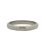 Antique c1927 Solid Platinum Wheat Pattern Wedding Band Stackable Ring Size 4.25