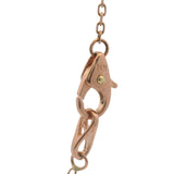 Solid 14kt Rose Gold 13.8" 0.32ctw Diamond 8 Station Choker Necklace