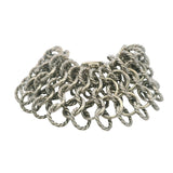 Retired David Yurman Solid 925 Sterling Silver Atlas Chainmail Wide 7.25" Bracelet
