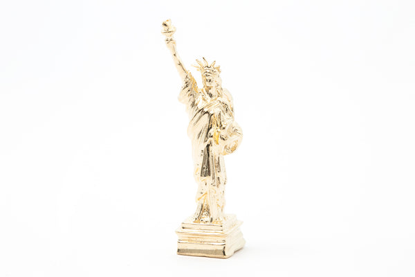 Amazing Statue of Liberty New York City NYC Statue Charm Pendant 14k 585 Yellow Gold