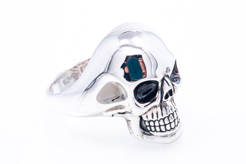 Effy Mens Skull 925 Sterling Silver Ring Sz 10 Retail $300
