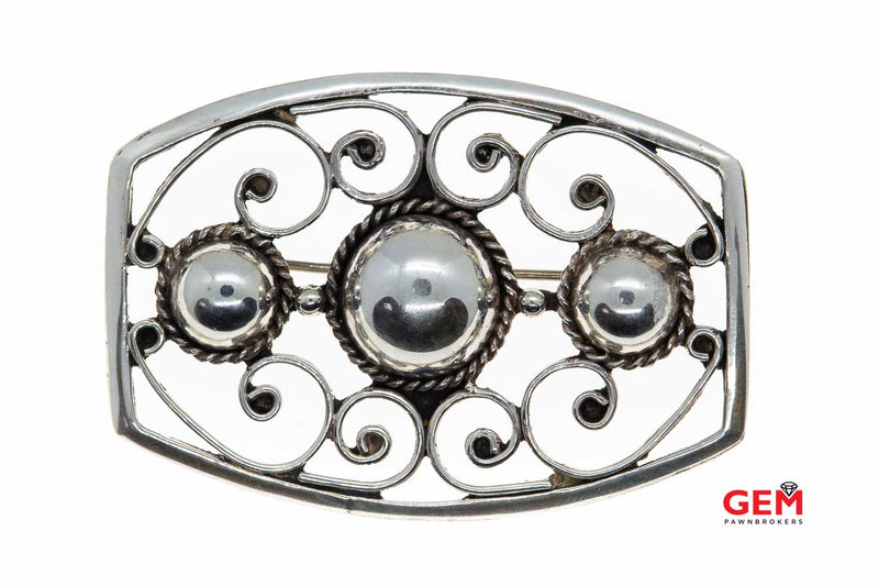 MB 925 Sterling Silver Lapel Pin Brooch