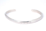 TA Richard Begay Carved 5mm 925 Sterling Silver Cuff Bracelet