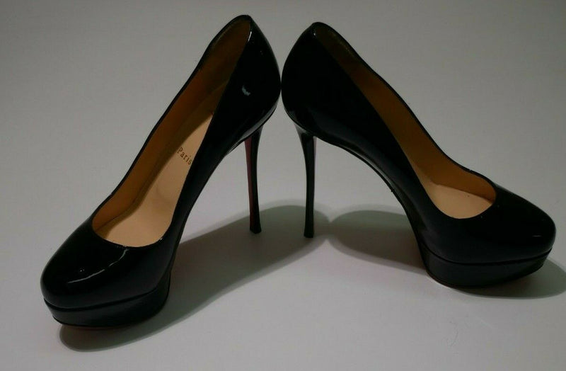 Christian Louboutin 1180154 Shoe Heels Black Women's US Size 9 Euro Size 39