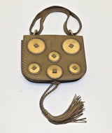 Salvatore Ferragamo Fossil Kamelia DH-21 E039 Brown Python Shoulder Bag