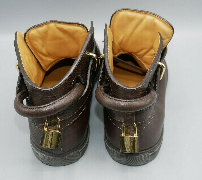 Buscemi Men Shoes Made in Italy Dark Brown EUR Size 43 US Size 9