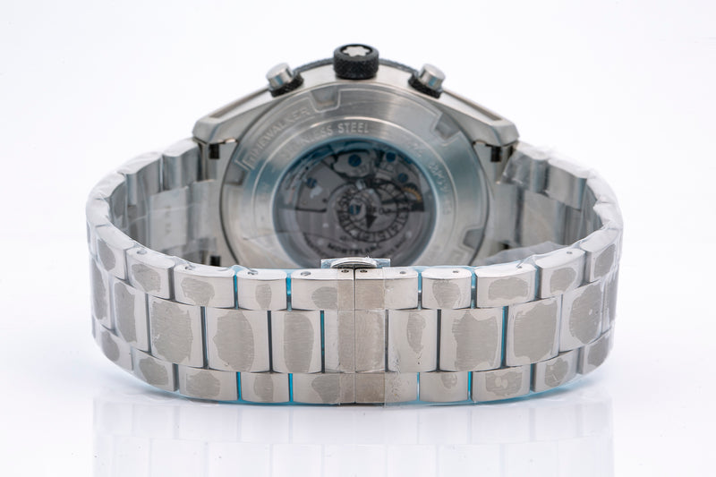 Montblanc Timewalker 7424 116097 43mm Stainless Steel Chrono Watch B&P