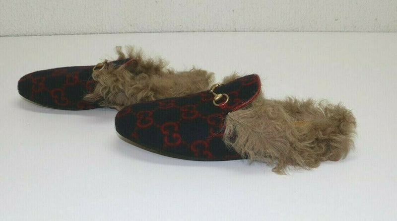 Gucci Women's Princetown GG wool slipper Blue and red GG wool - IT 40 US 6.5