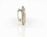 14KT Pierced Solid White Gold Brooch Lapel Pin