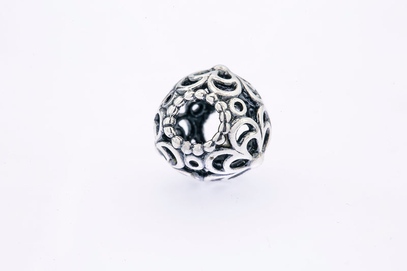 Pandora Open Work Flower Sterling Silver Bead Charm
