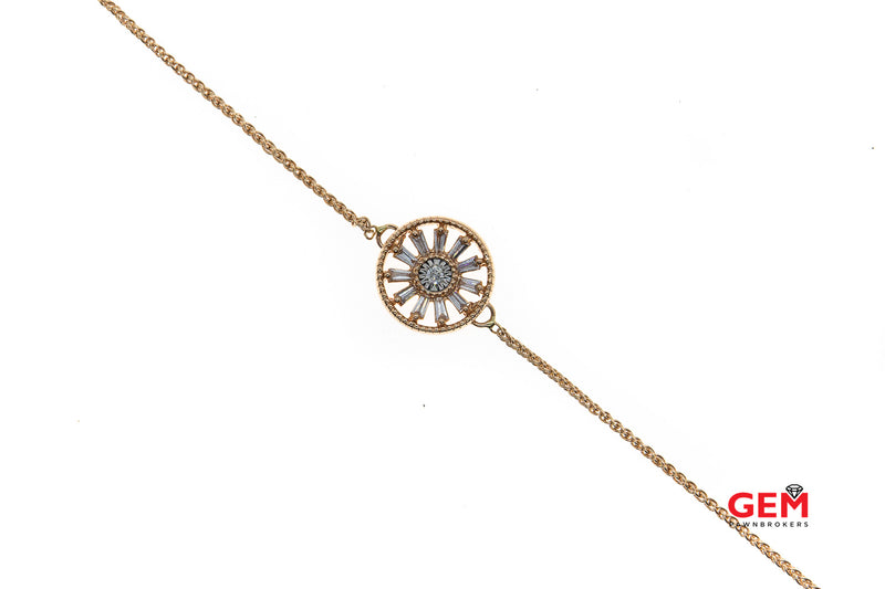 Kay Jewelers Emmy London Collection 10K 585 Rose Gold 7.75" Bracelet