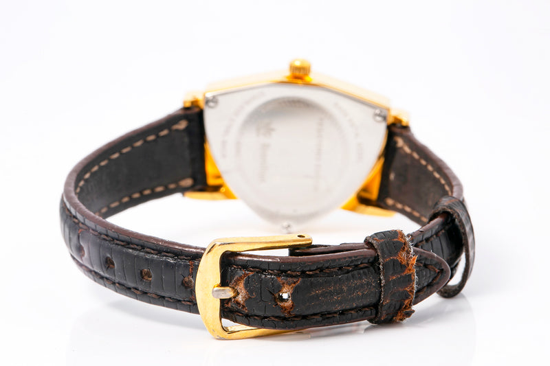 Vintage Hamilton Ladies Ventura 6260 Plated Steel Leather 24mm Watch