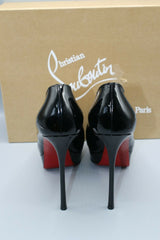 Christian Louboutin Dirditta 130 Black Patent Platform Classic Heel Pump 39 / 8