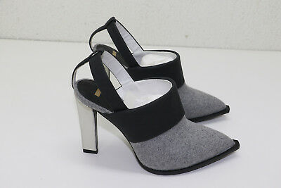 Karen Gallo 'Bryce' Slingback Pump Gray and Black - Pre-Owned