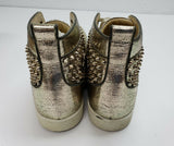 Christian Louboutin Louis Orlato Flat Gold Spike | Men's Sneakers | Size 9 US