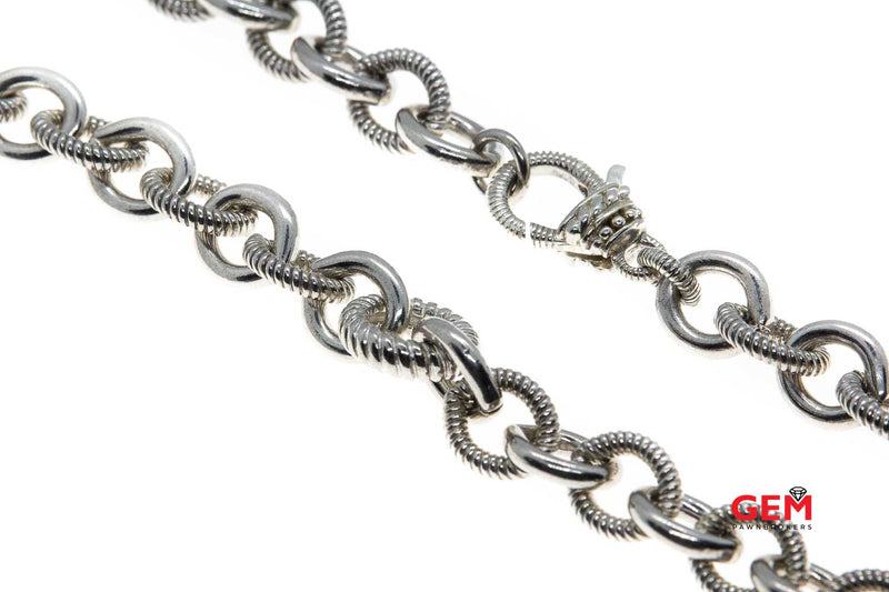 Judith Ripka 925 Sterling Silver Necklace Chain 17"