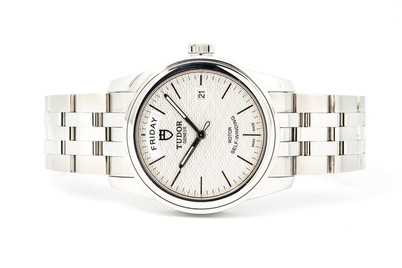 Tudor Glamour Day Date Automatic Stainless Steel 39mm Watch
