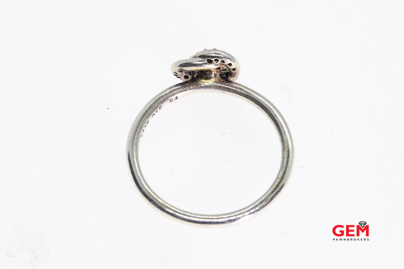 ALE Pandora Luminous Love Knot Wire Band 925 Sterling Silver Ring
