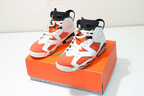 Air Jordan 6 Retro "gatorade" 384664 145 White/Orange Size 8