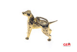 Dalmatian Dog Pet Animal Solid 14K 585 Yellow Gold Charm Pendant