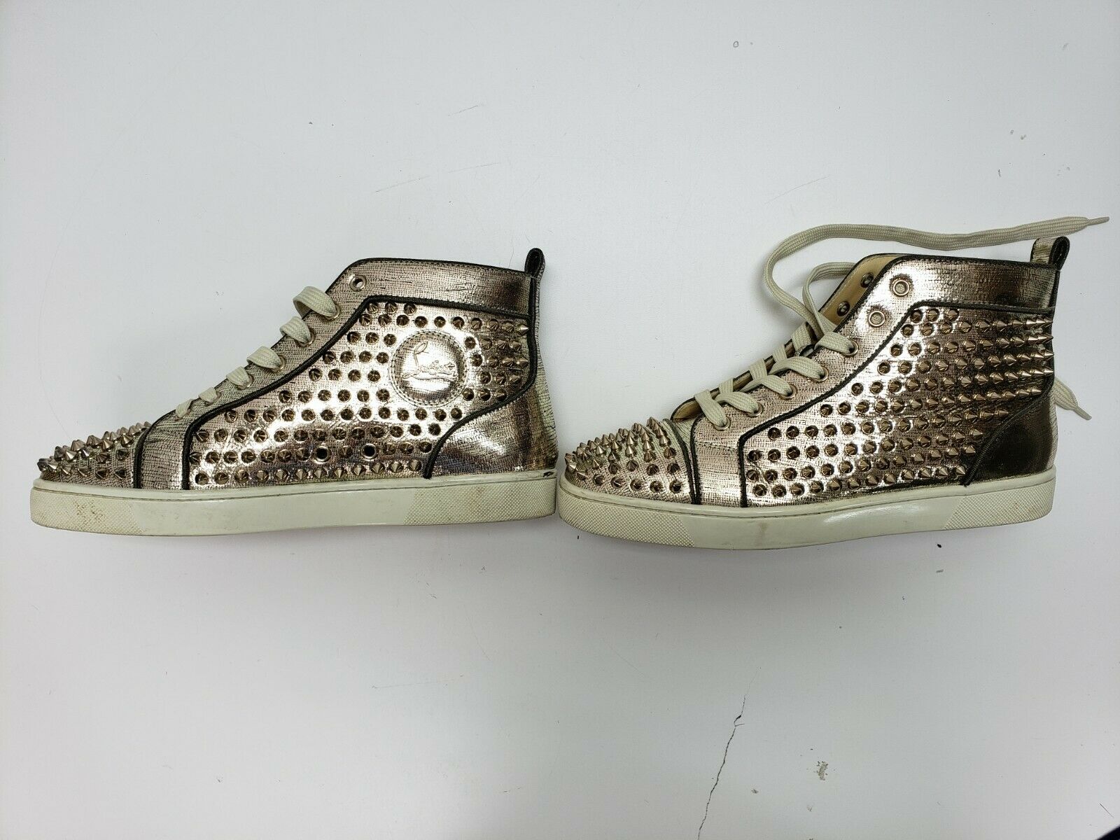 Christian Louboutin Louis Orlato Flat Gold Spike | Men's