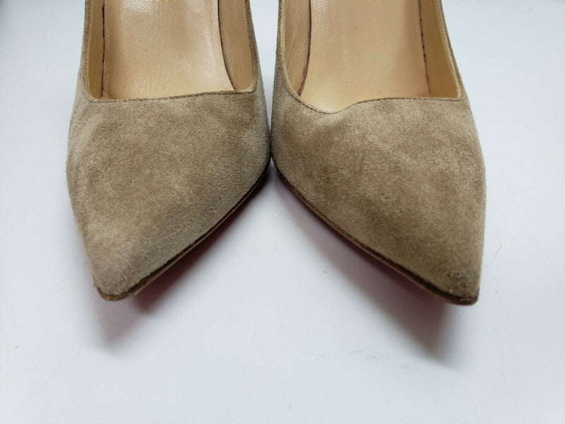 Christian Louboutin So Kate 120 Shoes Pointy Toe Pumps Suede Size 35.5 EU, 5 US