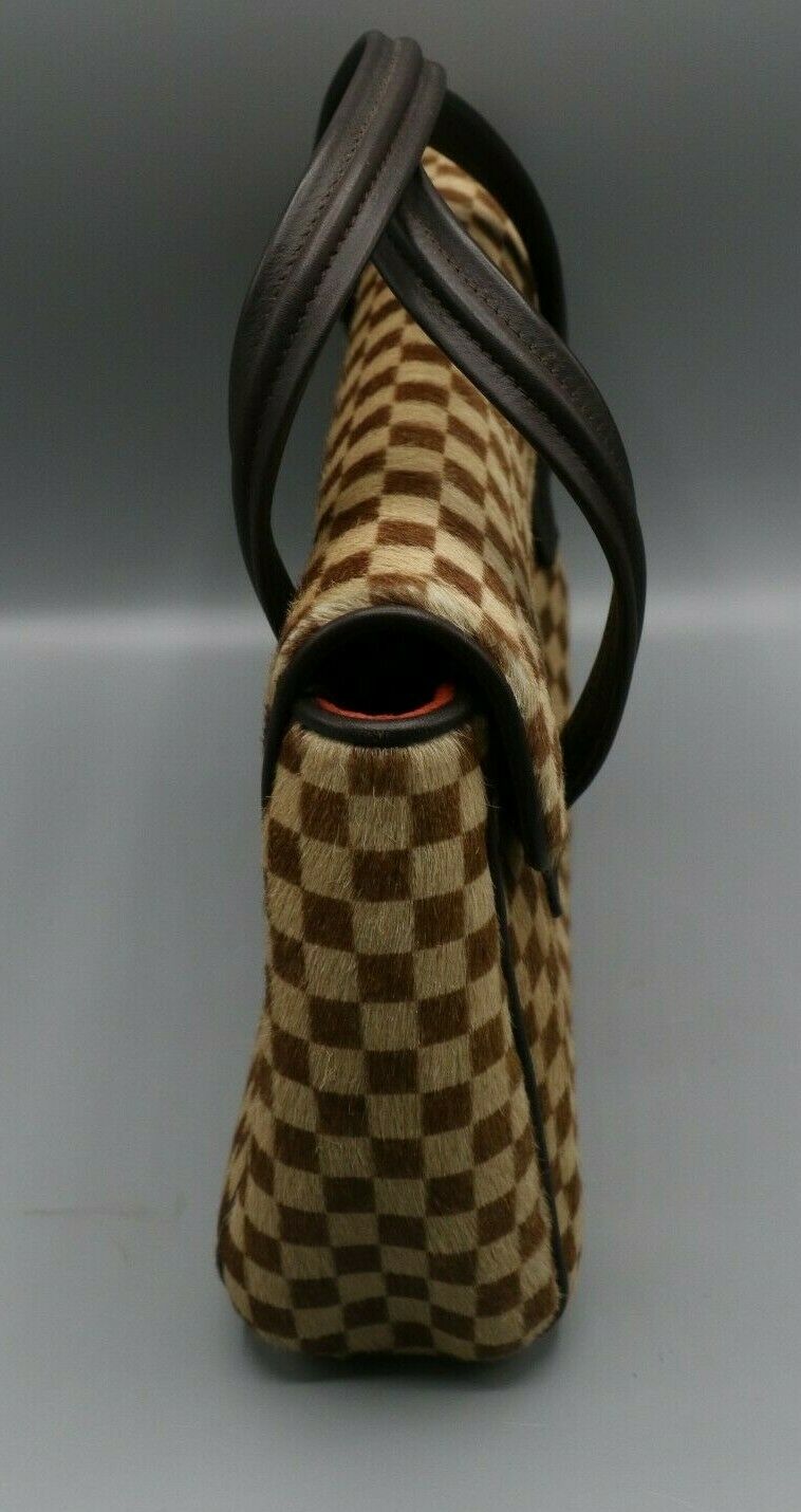 Louis Vuitton Damier Ebene Calf Hair Sauvage Lionne Bag – The Closet