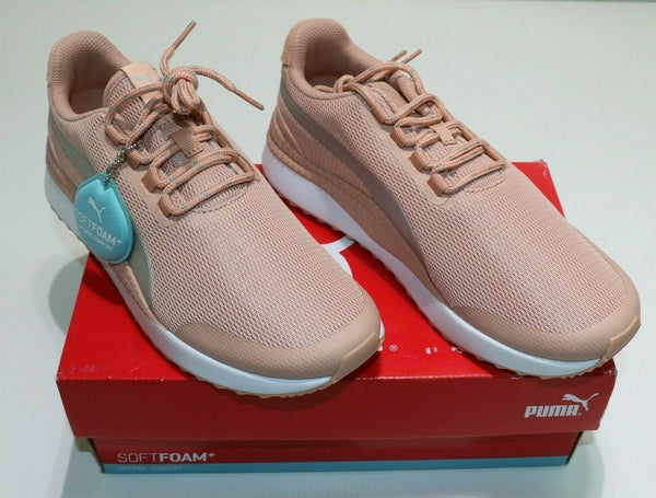 Puma Pacer Next Training Running Shoes 370438-01 US SIZE 9 EUR 40 Peach/Silver