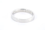 Tiffany & Co Essential 3mm Platinum Wedding Band Ring Pt950 Size 6 1/2