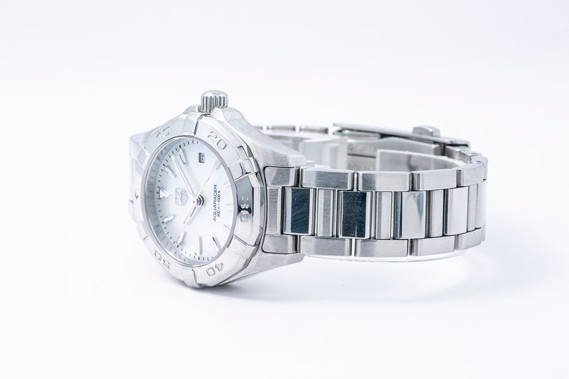Tag Heuer Aquaracer WAY1412 28mm Mother of Pearl Dial Stainless Steel Watch
