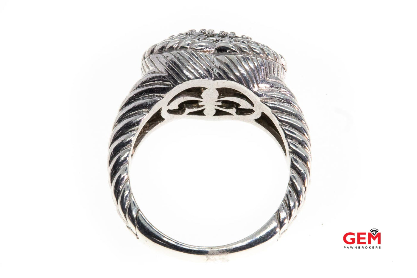 Judith Ripka Diamonique Cubic Zirconia Heart Cable 925 Sterling