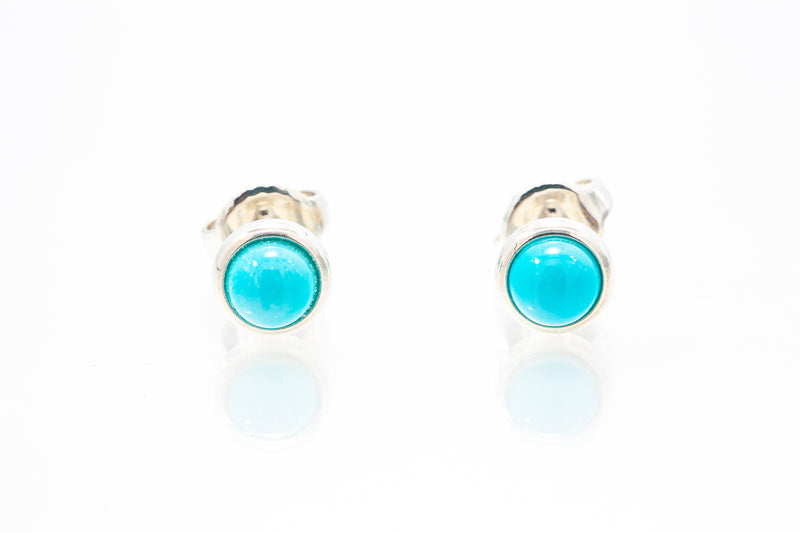 Tiffany & Co Elsa Peretti Color by the Yard Sterling Silver 925 Turquoise Earrings Retail $675