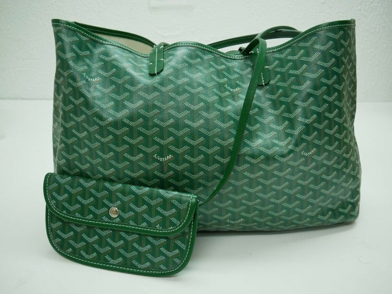 GOYARD Tote Bag Green Leather Saint Louis Saint Louis PM