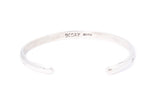 TA Richard Begay Carved 5mm 925 Sterling Silver Cuff Bracelet
