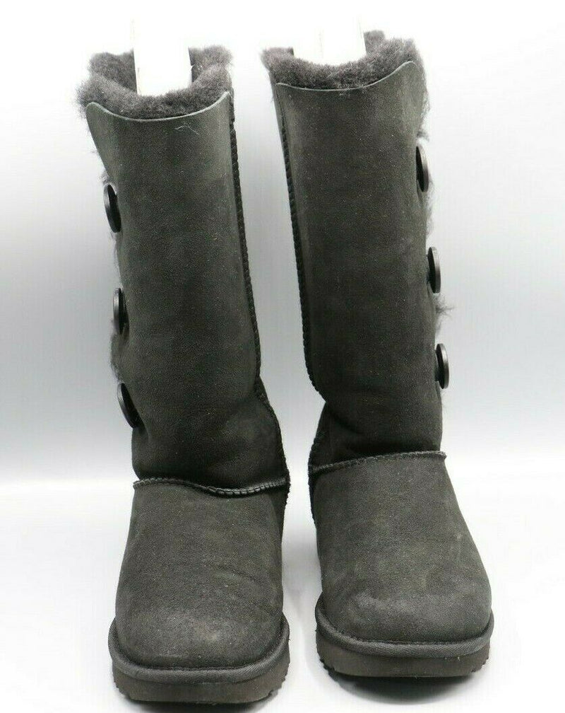 Ugg Bailey Button Tripplet II Boots Black 1016227 US Size 8 EUR Size 39