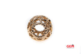 Pandora ALE Rose Gold Plated Sterling Silver 925 Open Heart Filigree Rose Bead Charm
