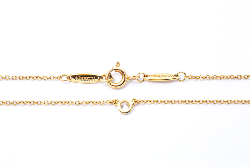 Tiffany & Co Elsa Peretti 0.07ct Round Diamonds by the Yard 18k 750 Necklace