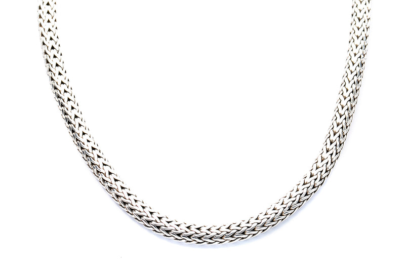 John Hardy Cable Link Sterling Silver 925 16" Chain 7.5mm Necklace