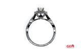 Vera Wang 14 KT Solid White Gold Diamond Engagement Ring