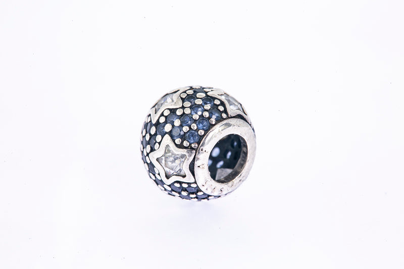 Pandora Follow the Stars Mightnight Blue Pave Sterling Silver 925 Bead Charm