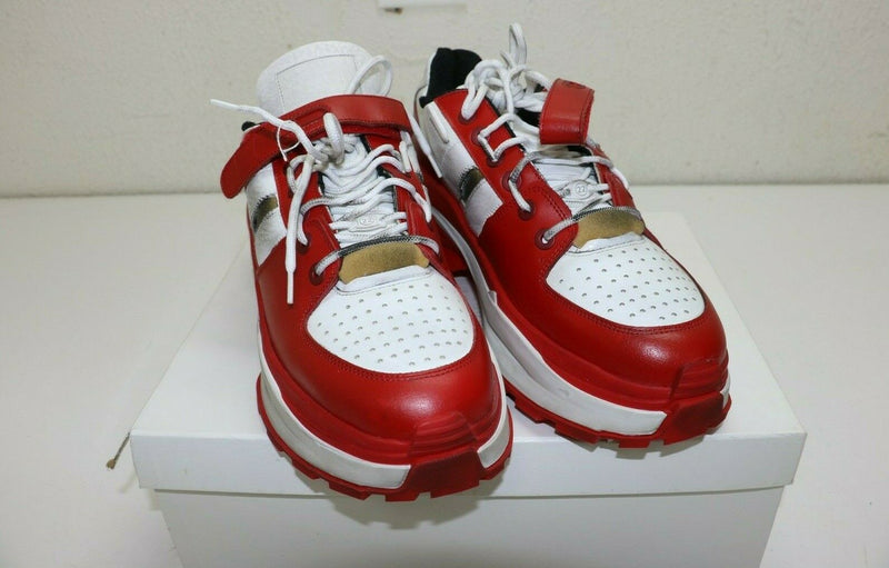 Maison Martin Margiela Low-top 'Retro Fit' Sneakers Red White Sz EU 46/US 13