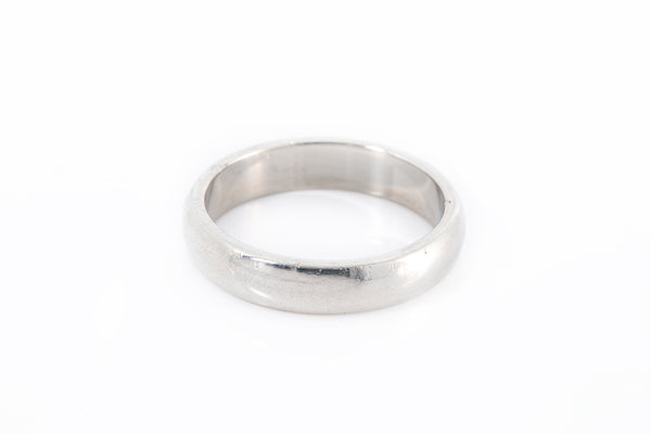 Tiffany & Co Classic Wedding Band Ring Platinum Pt950 4.5mm Size 8 1/4